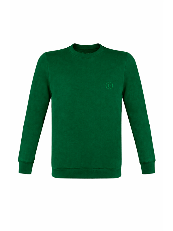 Formo Erkek Pamuklu Sıfır Yaka Yüksek Kalite Uzun Kollu Kompakt Kumaş Battal Sweatshirt
