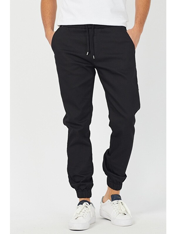 Tarz Cool Erkek Bel Paça Lastikli Jogger Pantolon