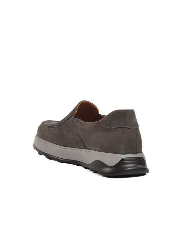 Füme Nubuk Hakiki Deri Erkek Casual Ayakkabı Premium 8210 M - Görsel 5