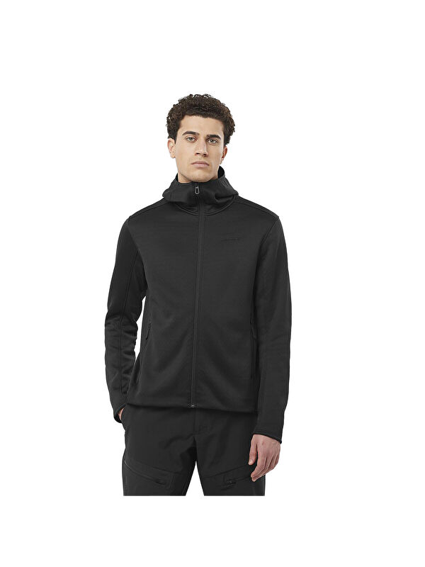 Salomon Outline Warm Erkek Siyah Fleece