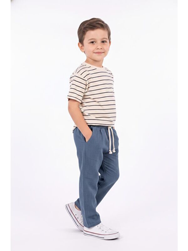 Miababy Müslin Pantolon Süprem Tişört 2li Takım