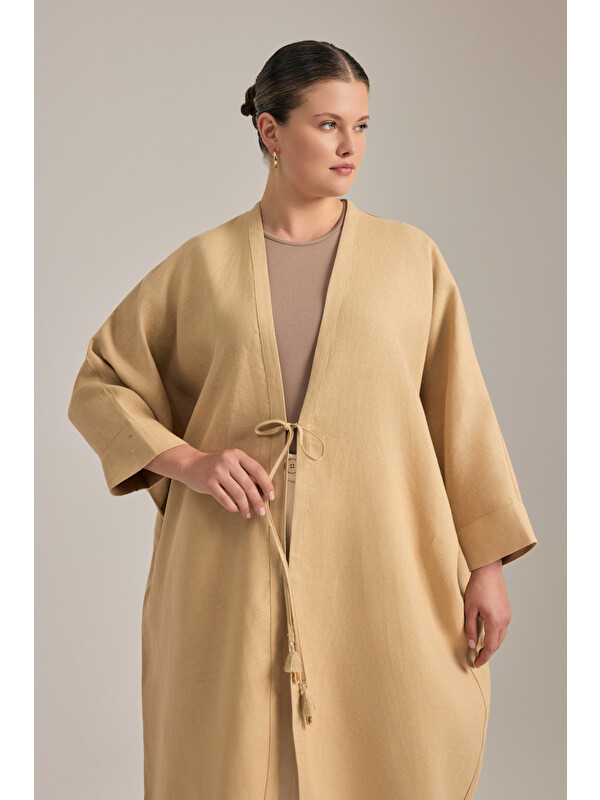 AKER Taş Önden Bağcıklı Kimono