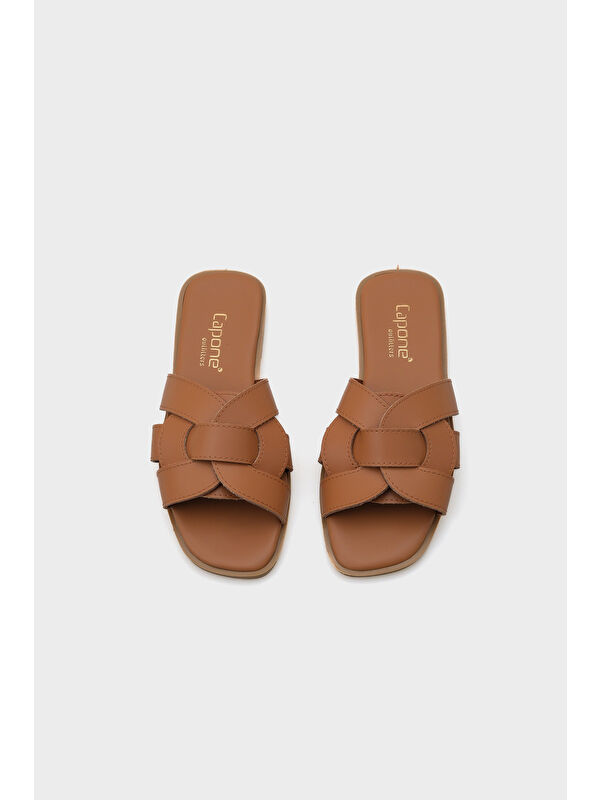 Capone Outfitters Lauren Kadın Küt Burun Terlik