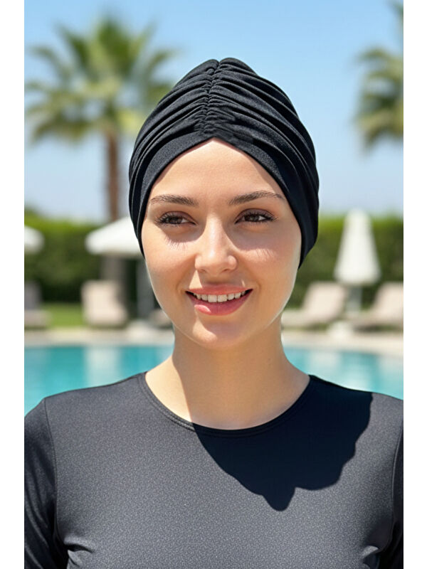 Remsa Mayo Havuz Deniz Çift Taraflı Bone R-987 Siyah
