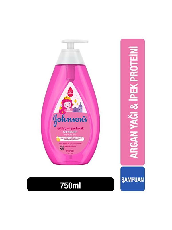 JOHNSON'S Baby İşildayan Parlaklik Argan Yaği Özlü Bebek Şampuani 750 ml