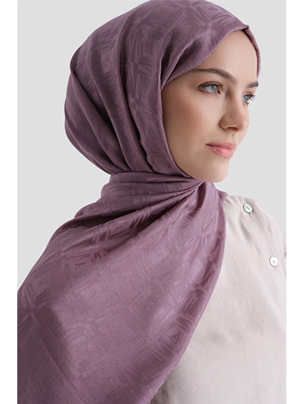 ARMİNE Lyocell Naia Kare Monogram Şal 6 47