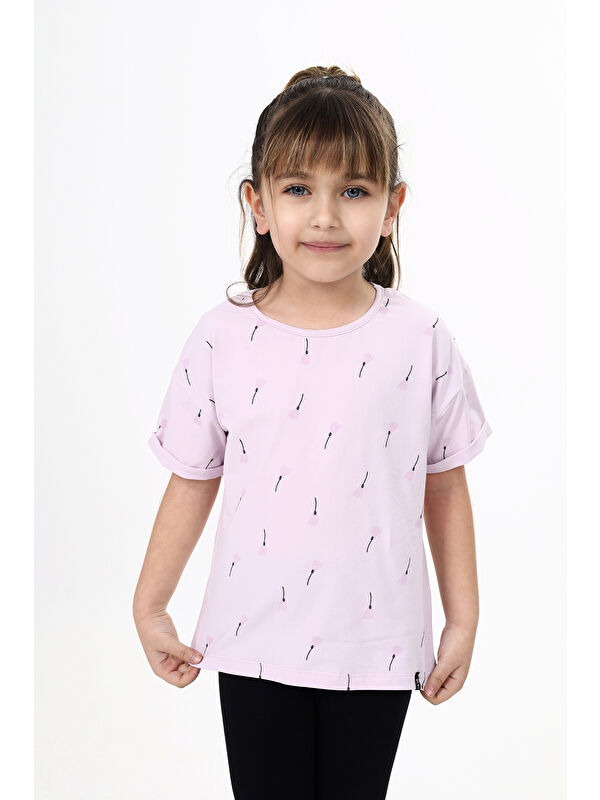 Toontoykids Kız Çocuk Baskılı Tişört