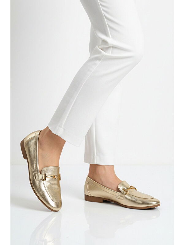 Ayakmod Gri Ayakmod Hafif Esnek Kadın Babet Ayakkabı 572478 Z