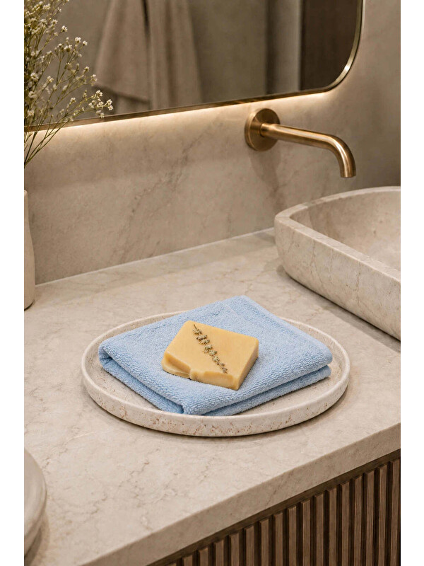 İrya Travertine Tepsi Açık Bej