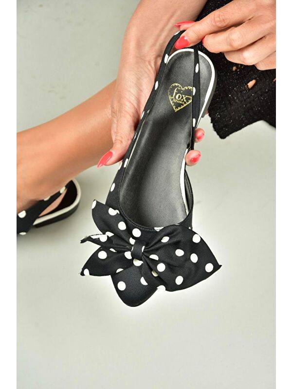 Fox Shoes Siyah Fox Shoes Babet H726809004 Kadın
