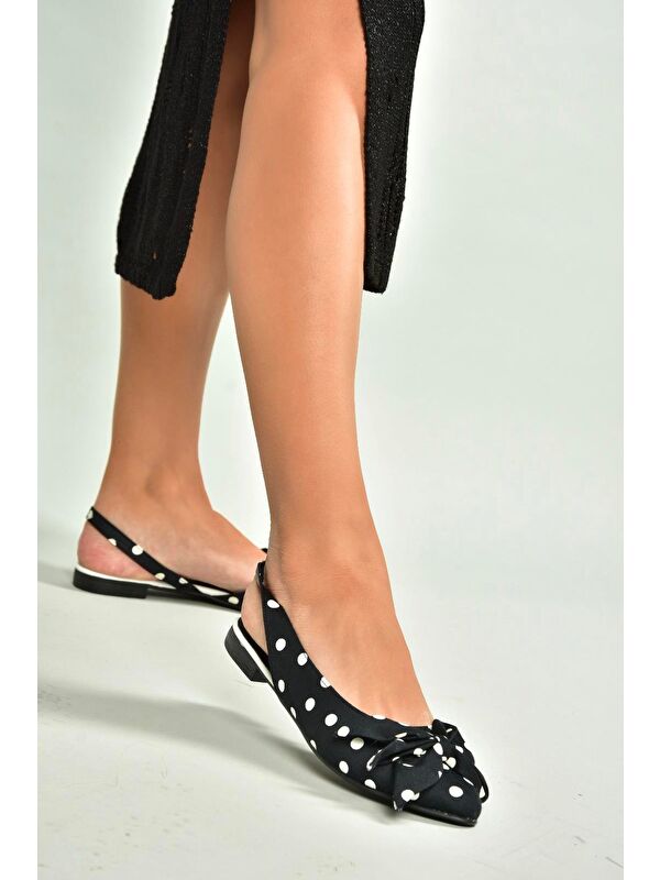 Fox Shoes Siyah Fox Shoes Babet H726809004 Kadın