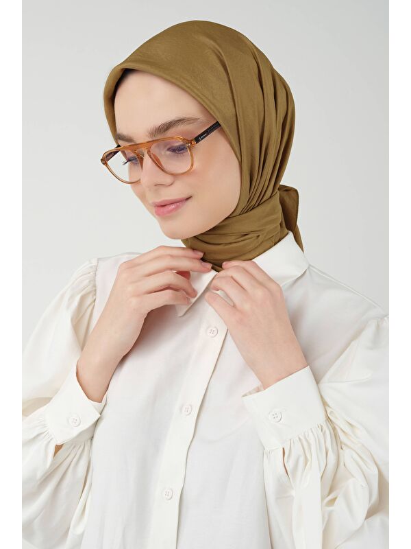 HE-QA Soft Kraş Eşarp Taba