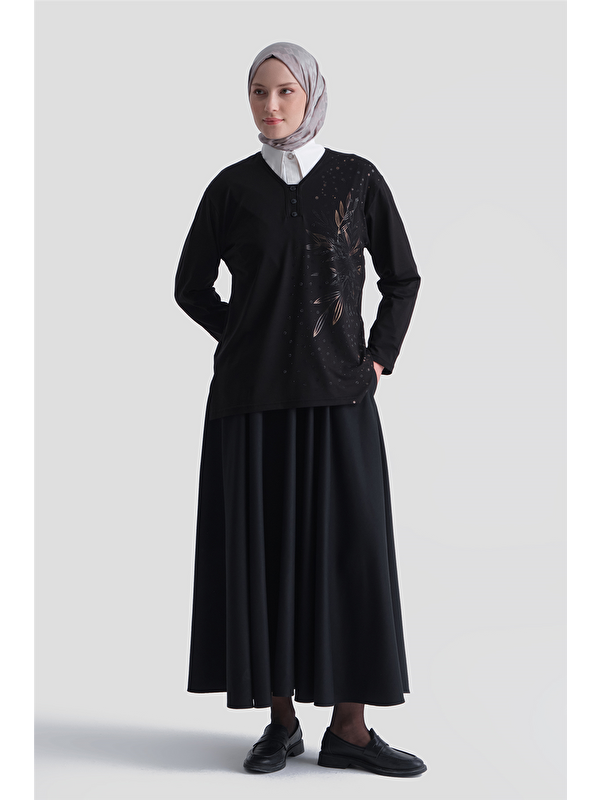 ARMİNE Penye Siyah