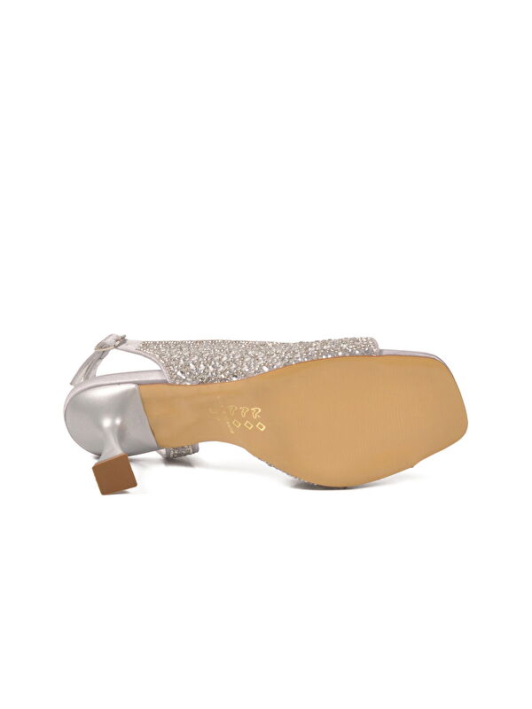 Ayakmod Siyah Ayakmod Saten İşlemeli Taş İnce Topuklu Kadın Abiye Ayakkabı 655500 Z