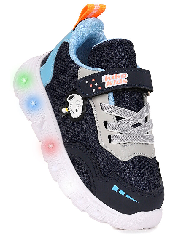 Kiko Kids Peras Işıklı Cırtlı Erkek Bebek Spor Ayakkabı