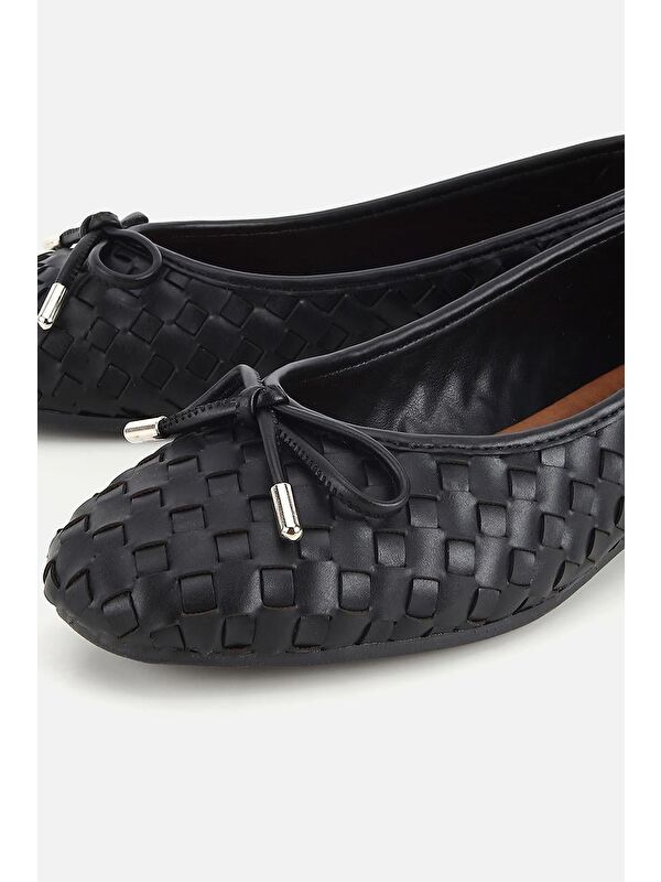 Yaya By Hotiç Kahverengi Yaya By Hotiç Yaya By Kadın Örgü Detaylı Günlük Düz Babet