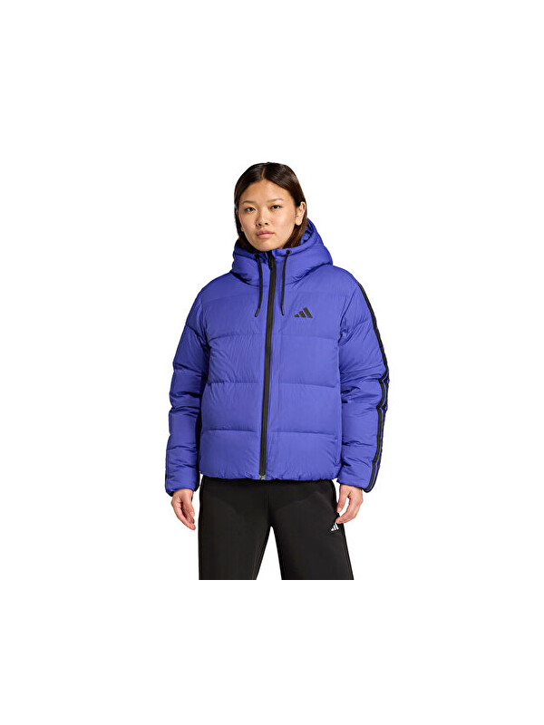Adidas W Ess 3S P D Ho Kadın Outdoor Mont JW9109 Mavi