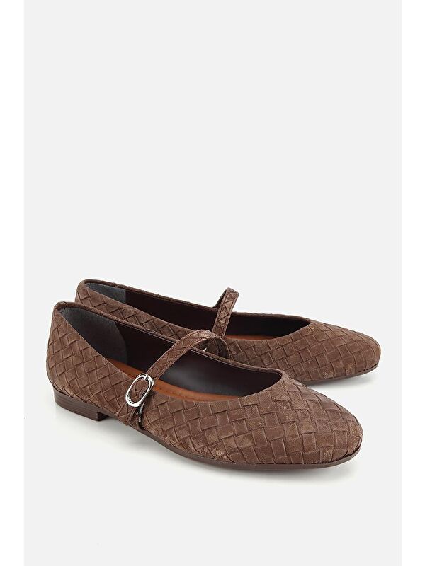 Yaya By Hotiç Siyah Yaya By Hotiç Yaya By Kadın Örgü Detaylı Günlük Düz Tabanlı Babet