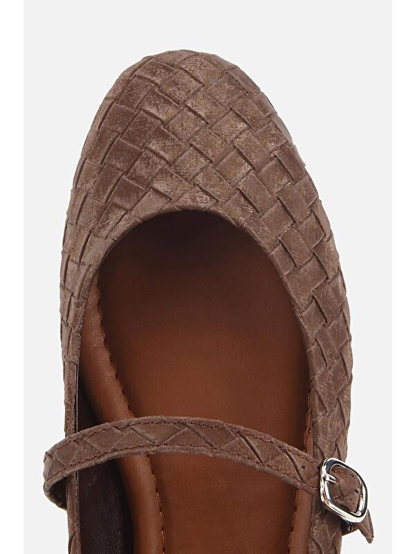 Yaya By Hotiç Siyah Yaya By Hotiç Yaya By Kadın Örgü Detaylı Günlük Düz Tabanlı Babet