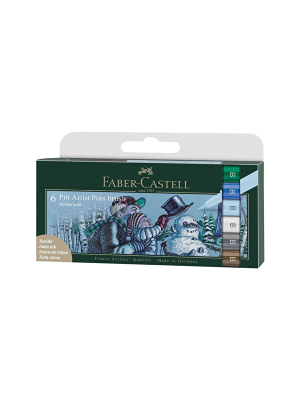 Faber-Castell Pitt Artist Pen 6'lı Set,Çift Uçlu