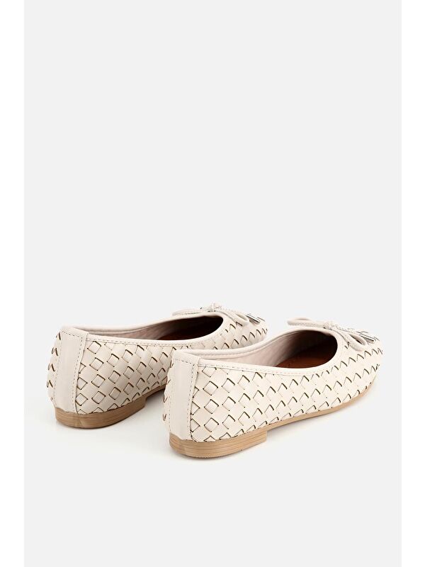 Yaya By Hotiç Kahverengi Yaya By Hotiç Yaya By Kadın Örgü Detaylı Günlük Düz Babet