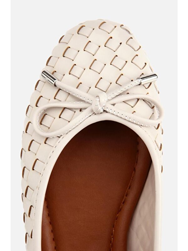 Yaya By Hotiç Kahverengi Yaya By Hotiç Yaya By Kadın Örgü Detaylı Günlük Düz Babet