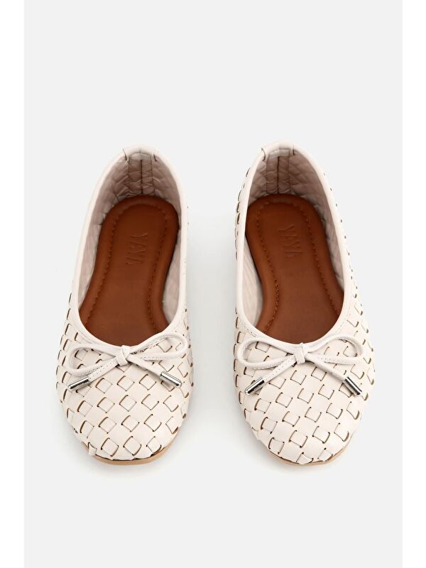 Yaya By Hotiç Kahverengi Yaya By Hotiç Yaya By Kadın Örgü Detaylı Günlük Düz Babet