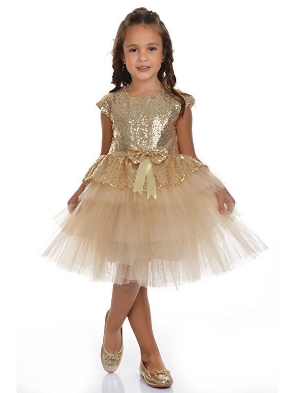 Mnk Baby & Kids Pul Payet Tütü Parti Elbisesi MNK0275