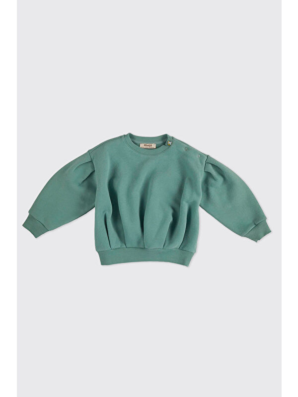Panço Kız Bebek Yeşil Sweatshirt