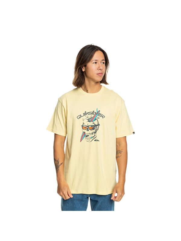 Quiksilver Line By Line Erkek Beyaz Tişört