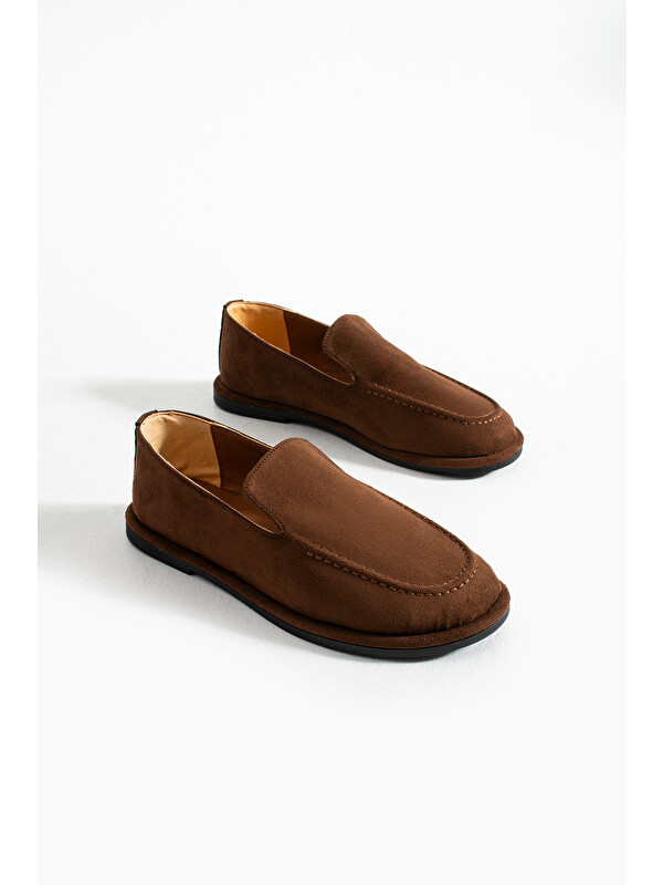 DUXAL SHOES Konforlu Kadın Süet Mokasen Ayakkabı Loafer