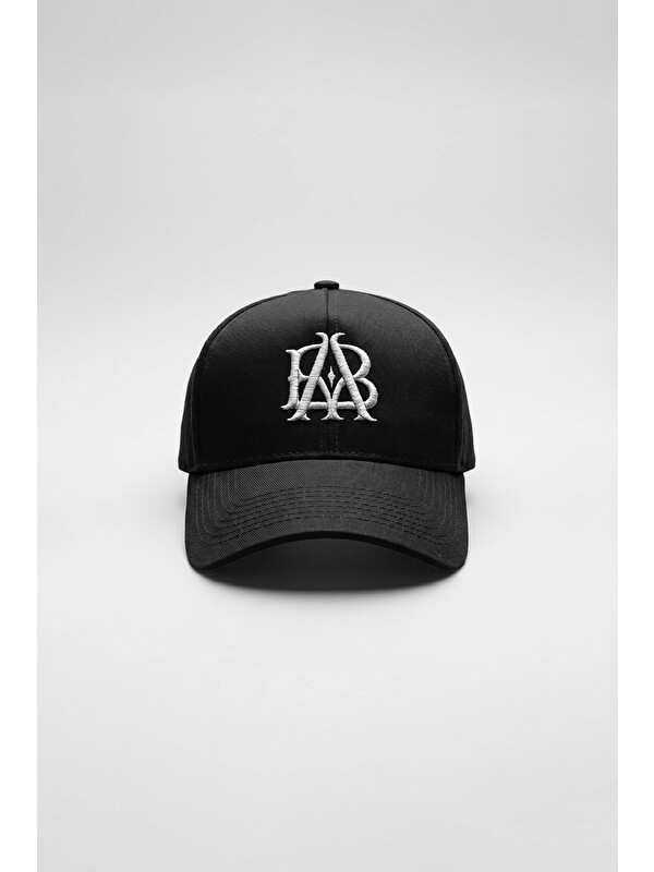 Abluka Online Unisex Essential Signature Nakışlı Beyzbol Şapka Siyah