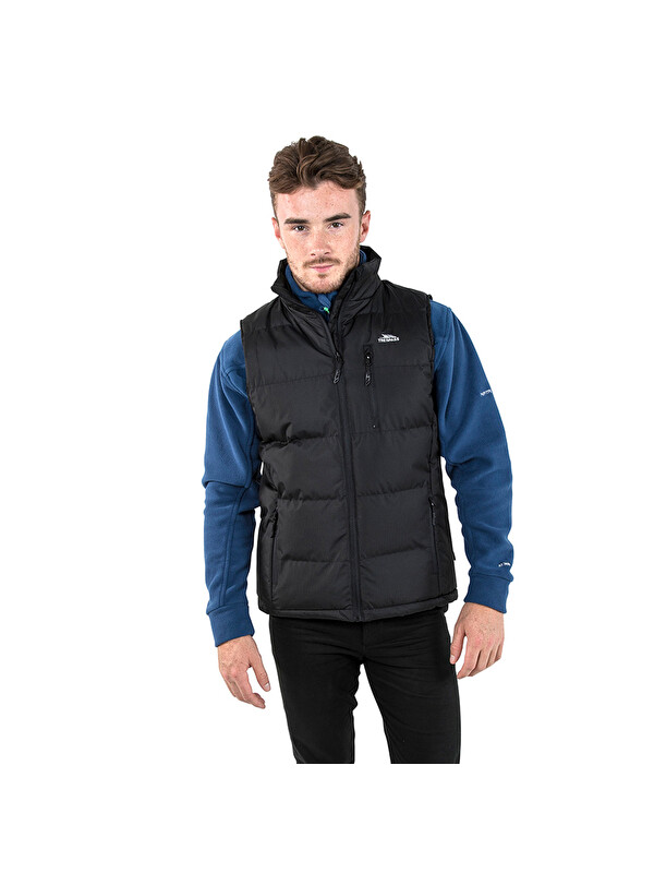 Trespass Clasp - Padded Gilet Erkek Siyah Şişme Yelek