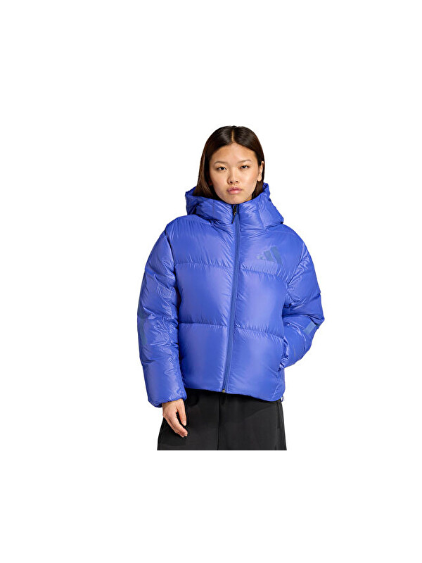 Adidas W Z.N.E. Puffer Kadın Outdoor Mont JW1517 Mavi
