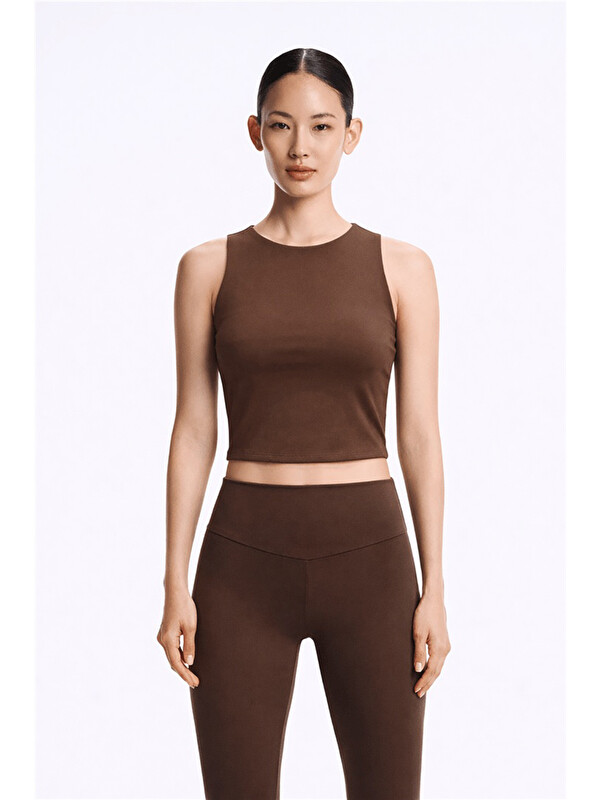 Fashion Friends Crop Fit Bisiklet Yaka Atlet 26Y0713K1