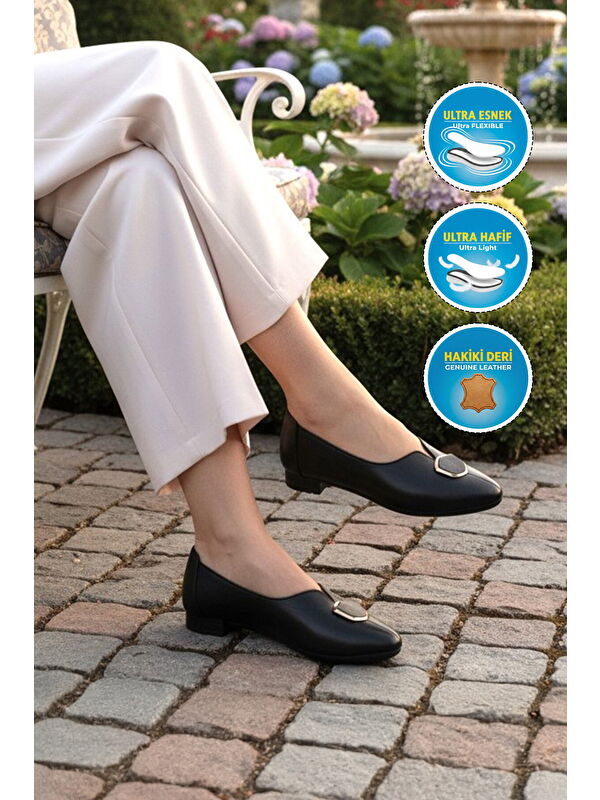 Ayakmod Bej Ayakmod Hakiki Deri Kadın Casual Ayakkabı 618 Z