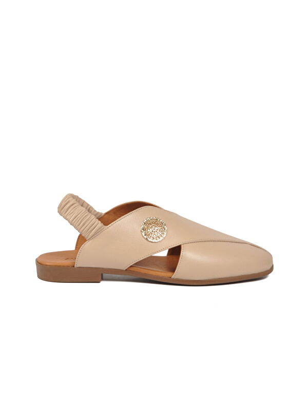 Ayakmod Siyah Ayakmod Hakiki Deri Kadın Sandalet 604 Z