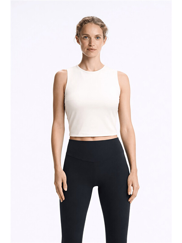 Fashion Friends Crop Fit Bisiklet Yaka Atlet 26Y0713K1