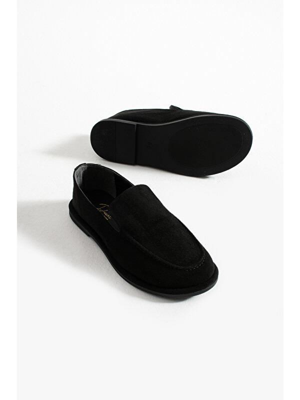 DUXAL SHOES Konforlu Kadın Süet Mokasen Ayakkabı Loafer