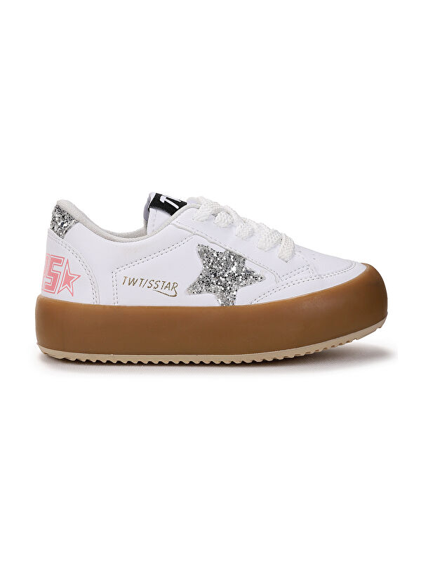 Rida Günlük Bağcıklı Kız Çocuk Spor Ayakkabı - Görsel 4