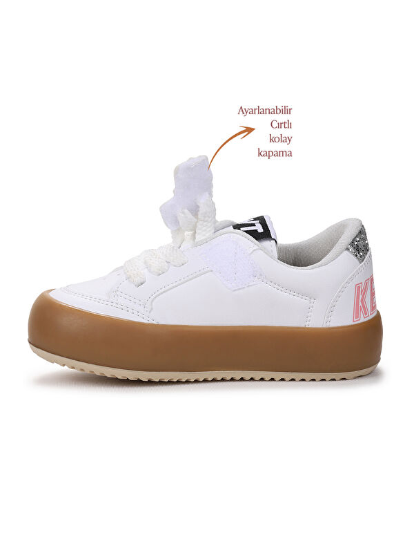 Rida Günlük Bağcıklı Kız Çocuk Spor Ayakkabı - Görsel 5