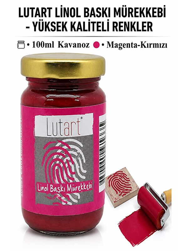 Artlantis Linol Mürekkebi 100 ml 1 Adet Lutart Linol Baskı Boya Mürekkebi Blok Baskı Sanat Su Bazlı Matbaa Mür