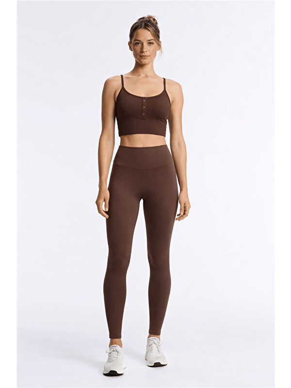 Fashion Friends Çapraz Kemerli Yüksek Bel Bol Paça Tayt 26Y0710K1