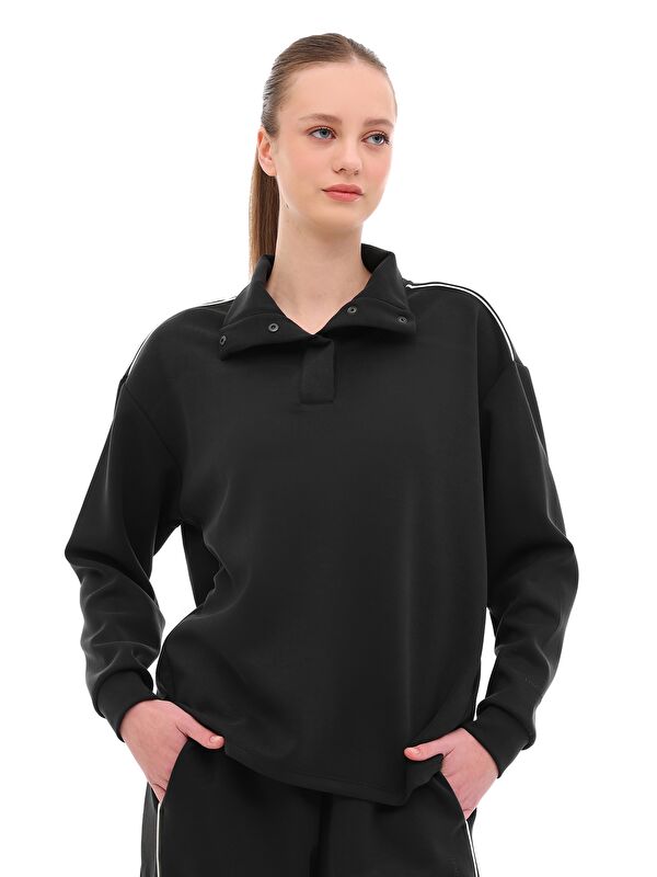 Lumberjack WL 16BALKOÇ  YOG2-8 5PR Siyah Kadın Sweatshirt