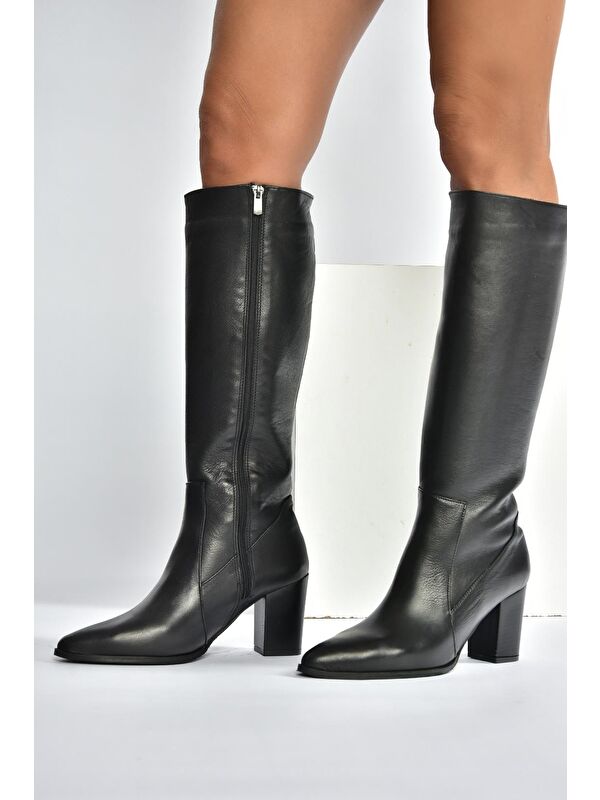 Siyah Kadın Çizme V398589603 - Görsel 4