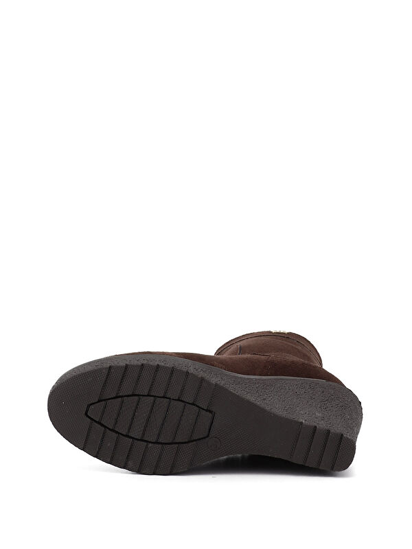 Kadın AÇIK KAHVERENGİ Fermuarlı Dolgu Topuklu Bot - Görsel 5