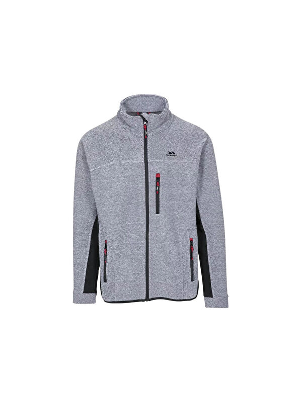 Trespass Jynx - Fleece At300 Erkek Gri Polar Fermuarlı Sweatshirt