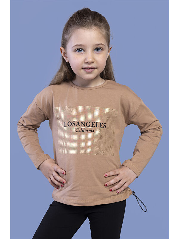 Toontoykids Kız Çocuk Baskılı Tişört