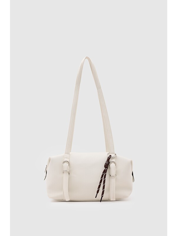 Shulebags Gia Charmlı Oval Çanta Krem