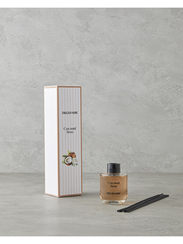English Home Coconut Rose Çubuklu Oda Kokusu 95 ml Şeffaf